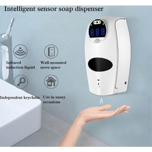 Intelligent Sensor Temperature Measuring Soap Dispenser Wall-Mounted Infrared Automatic Spray Temperature Measuring Machine