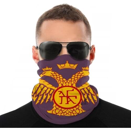 Byzantine Imperial Eagle Scarf Neck Face Mask Unisex Halloween Tube Mask Seamless Bandanas Windproof Headband Outdoor Camping