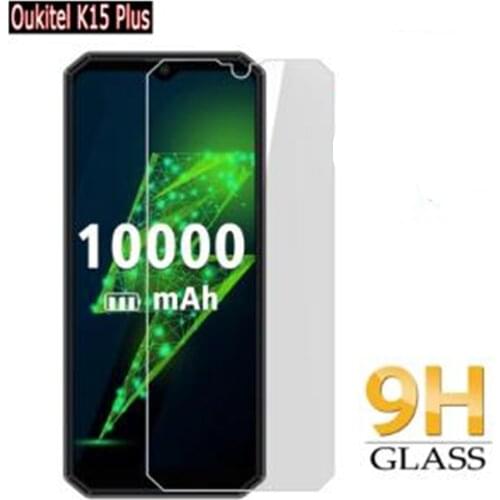 2-1Pcs Telefone Tempered Glass For Oukitel K15 Plus Front Film Protection High Quality Premium 9H Phone Screen Cover protector