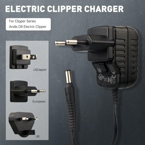 Electric Trimmer Charing Plug EU US UK Power Adapter Charger For D8 Hair Clipper