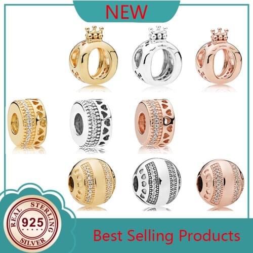 100% 925 Sterling Silver New Sparkling Night Blue Love Heart Charm Womens Jewelry Suitable Charming Gift Fit Pan Bracelet