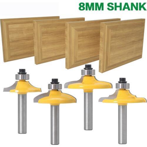 1Pcs 8mm Shank Drawer Panel Knife Tungsten Carbide Router Bit For Wood Drawer Panel Carving Woodworking Milling Cutter