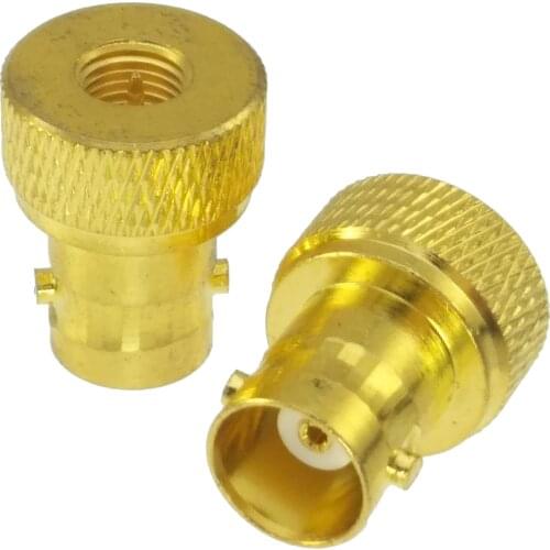 10pcs SMA male plug to BNC female jack RF Adapter Gold