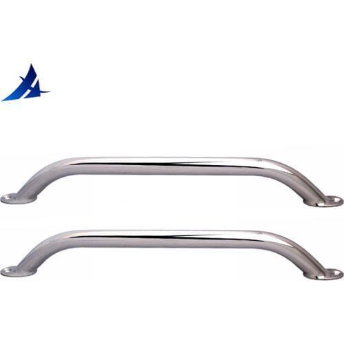 2 Pieces Stainless steel 12'' Boat Polished Boat Marine Grab Handle Handrail boat accessories marine