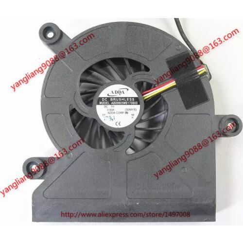 ADDA AB09805MB170B00 DC 5V 0.50A 4-Wire Server Cooling Fan
