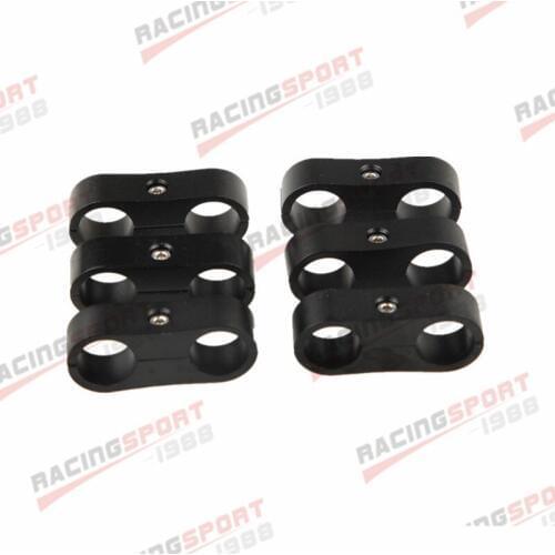 6PCS -12AN AN12 AN-12 24mm Billet Fuel Hose Separator Fittings Adapter