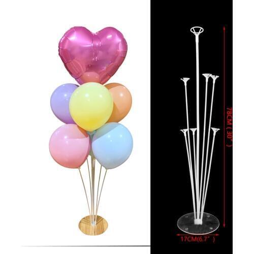 7 Tube Balloons Stand Balloon Holder Column Confetti Balloon Baby Shower Kids Birthday Party Wedding Decoration Supplies