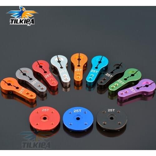 1pc 25T Aluminum RC Servo Arm Horn for S0150 S3003 S0060 MG995 MG996R E9001 Futaba Savox Xcore HL HSP HD Power 3-20kg RC Tools