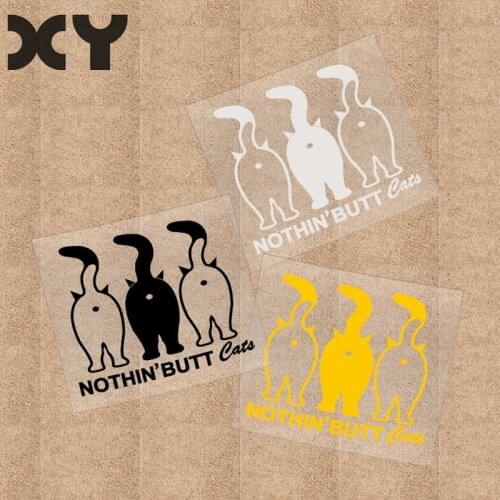XY Cat Car Stickers Funny Car Stickers Truck Auto Motor Sticker Decal Car Rear Window Stickers