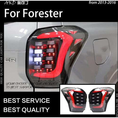 Car Styling for Forester Tail Lights 2013-2016 Forester Tail Lamp LED Tail Light DRL Dynamic Signal auto Accessories