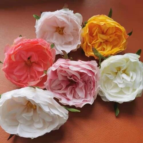 8.5CM/5pcs,Artificial Silk Flowers Camellia Heads,Small Real Touch Tea rose,DIY Wedding Party Home decoration,Hat,Corsage