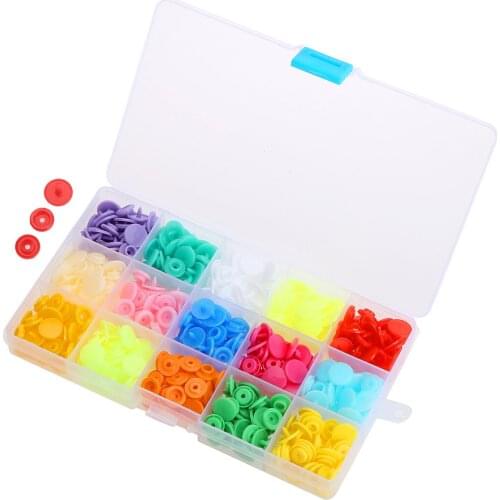 DIY Decorative Clothes Buttons Plastic Resin Snap Botones Fasteners Durable T5 Button+Storage Box Embroidery Sewing Accessories