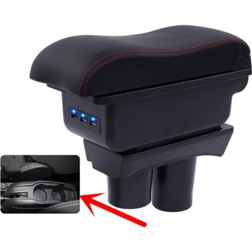 For Peugeot 301 armrest box USB Charging interface heighten central Store content box cup holder ashtray accessories parts