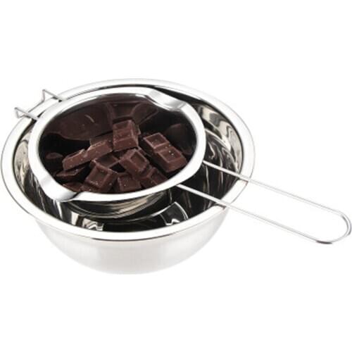 Double Boiler Milk Bowl Butter Stainless Steel Chocolate Melting Pot Candy Warmer Pastry Baking Tools QB996200