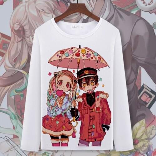 Toilet-bound Hanako-kun Cosplay T Shirt Yugi Amane Yahiro Nene Spring Autumn Long Sleeve T-Shirt Cartoon Top Tee Casual Costume