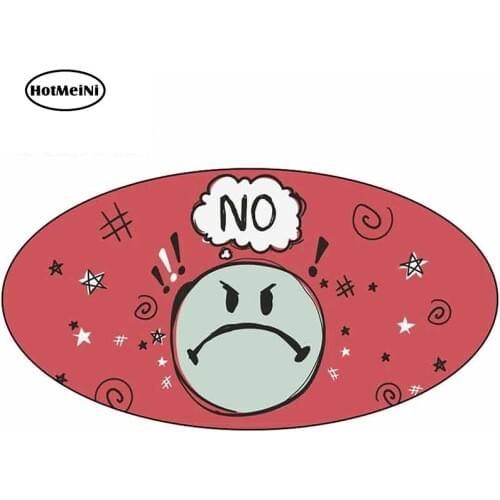 HotMeiNi 13cm x 6.8cm for No Mad Angry Smiley Face Officially Licensed Car Bumper Window Stickers Vinyl Vehicle Decoration