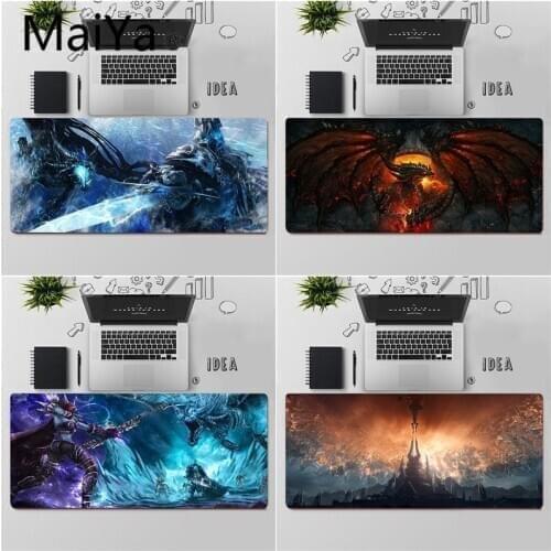 Maiya Top Quality World of Warcraft WOW Lich King Laptop Gaming Mice Mousepad Free Shipping Large Mouse Pad Keyboards Mat