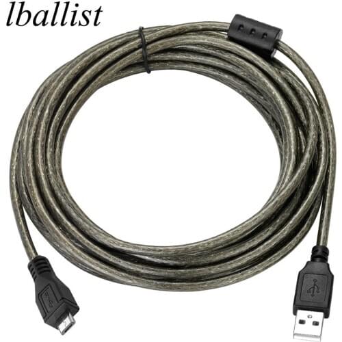 Lballist Micro USB 2.0 Cable USB 2.0 Type A Male to Micro USB2.0 Male Foil Braided Shielded 1.5m 3m 5m 10m