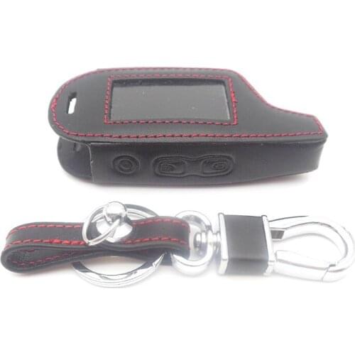 DXL3000 Leather Case Keychain for PANDORA LCD DXL3000 DXL3100/3170/3300 i-mod Alarm System Remote Control Cover