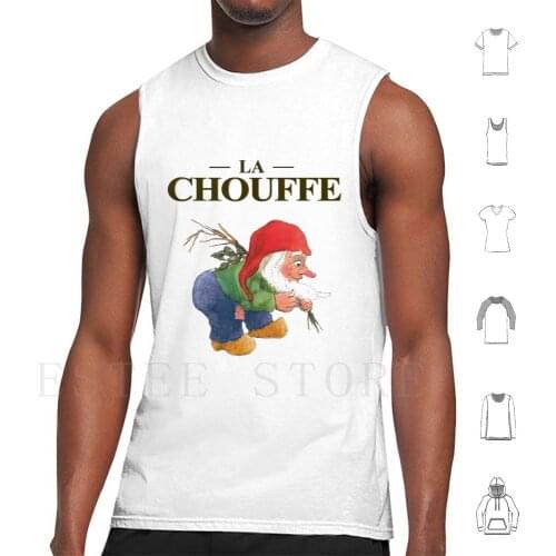 La Chouffe Tank Tops Vest Sleeveless Beer Delirium Belgium Belgian Chouffe Dwarf Karmeleit Tripel