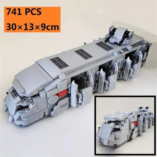 New 741PCS Space Imperial Series Troop Transport Airship MOC-38045 DIY Building Blocks Bricks Kids for Toys Gifts Christmas