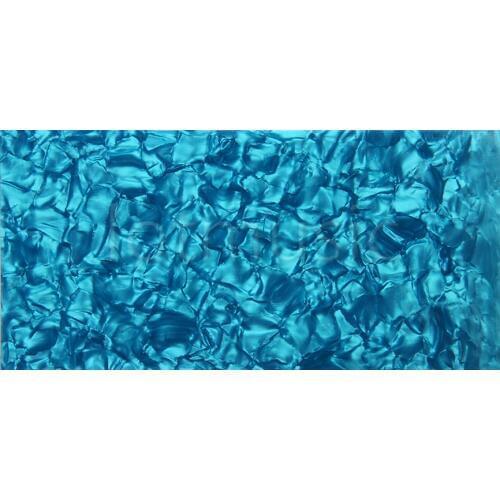 Blue Pearl Celluloid Guitar Head Veneer Shell 1.5mm Thick