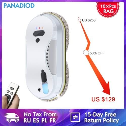 Panadiod Window Cleaner Robot Water Sprey Anti-falling Remote Control Robot Vacuum Cleaner Electric Intelligent Automatic
