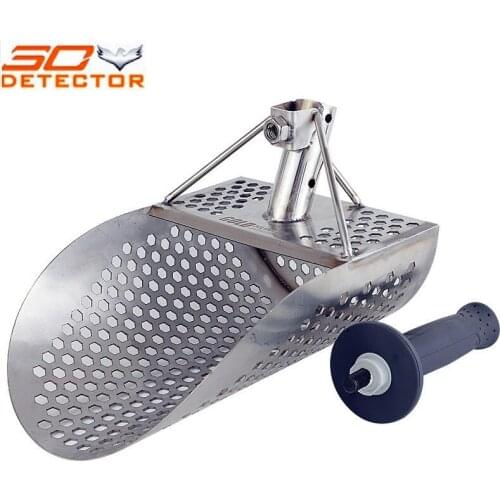 Handheld metal detector gold digging tool military shovel spade and stainless steel sand scoop