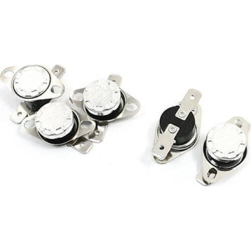 250VAC 10Amp 85C N/C Thermal Protector Temperature Control Thermostat 5 Pcs
