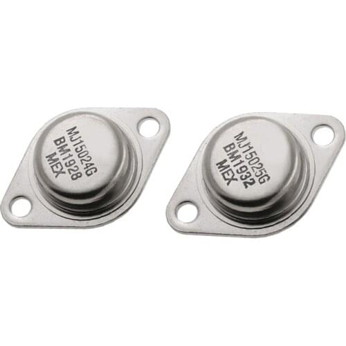 5Pcs/5Pairs MJ15024 MJ15025 MJ15024G+MJ15025G TO-3 16A 250V Bjt Transistor NEW
