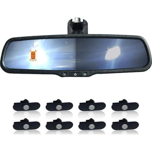 Car Interior parking Mirrors Auto Dimming 8 blind detector Monitor anti-dazzling original bracket replacement part for Toyota