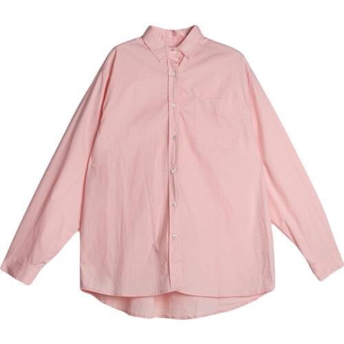 2020 New Summer Spring Women Long Sleeve Cotton Shirts Fashion Ladies Shirts