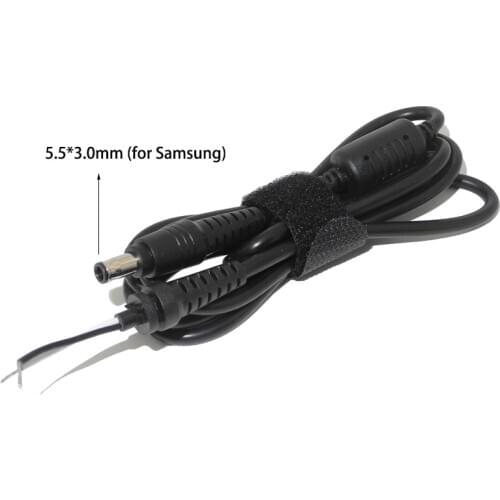 1.5m DC 5.5 x 3.0 5.5*3.0mm Power Supply Plug Connector With Cord / Cable For Samsung Laptop Adapter