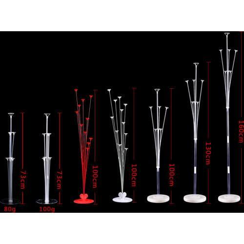 1set Clear Base Pole Table floating Stand Balloon Wedding decoration birthday Party Balloons Latex Foil Balloon Column Base