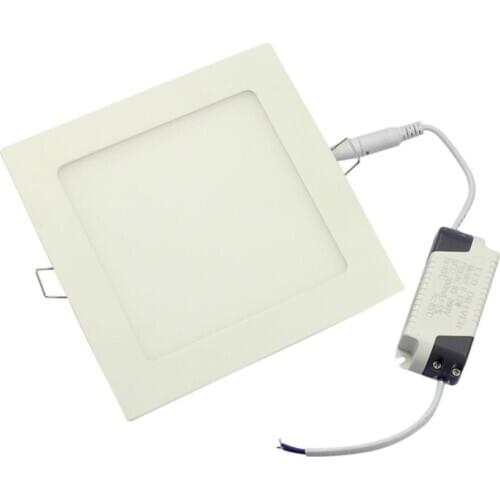 10pcs/lot,Aluminum 2835 Cold white/warm white LED Downlights Square Panel Lights 6W 9W 12W 15W 18W AC85~265V