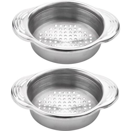 2-Pack Stainless Steel Food Can Drainer Strainer, Sieve Tuna Can Oil Press Tuna Can Oil Squeezer Oil Drainer Can Opener, Can Str