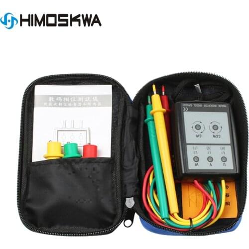 3 Phase Meter Sequence Rotation Tester SP8030 New SM852B Digital Phase Indicator Detector Phase Sequence Meter 60V~600V
