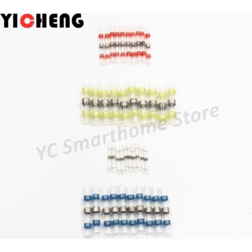 30pcs Waterproof solder ring heat shrinkable tube Wire wiring waterproof insulation heat shrink sleeve cable connector