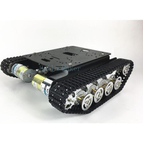 TS100 Shock Absorbing Tank Tracked Car Chassis 37 Motor Intelligent Car Development Platform Robot