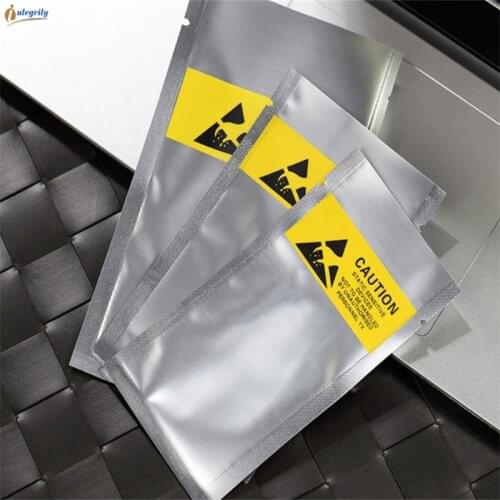 INTEGRITY 8*13cm 10000ps Electronic components batteries Anti Static plastic packaging bags ESD shielding storage pouch open top