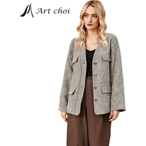 Женские пиджаки блейзеры Art choi China At AliExpress