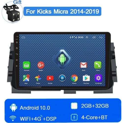 Android 10 Car radio central multimidia for NIissan Kicks Micra 2014-2019 reversing image large screen stereo car GPS navigation