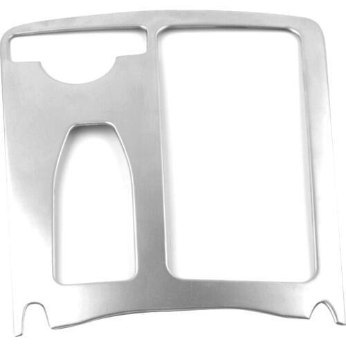 Car Styling Interior Stainless Steel Sticker Water Cup Holder Panel Decoration Trim for Mercedes Benz C Class W204 2009-2014 Lhd