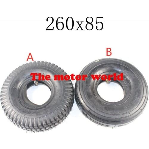 Free Shipping Good Quality Multi-style 260x85 Inner and Outer Tyre Fit ATV and Go Kart Tire and Tube Motor Tire