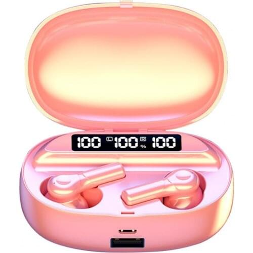 D2 Wireless Earphones Rechargeable LED Display Fingerprint Touch Control Headsets Mini Bluetooth 5.2 In-ear Headphones for Sport
