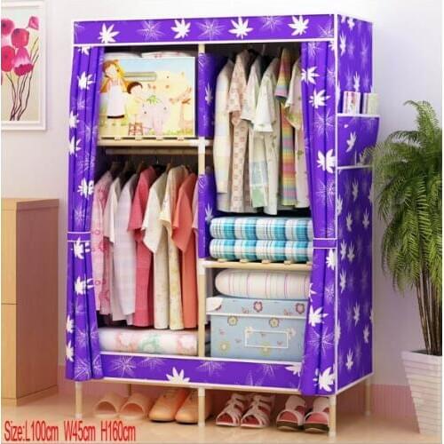 Factory Price Solid Wood Wardrobe length 100 cm