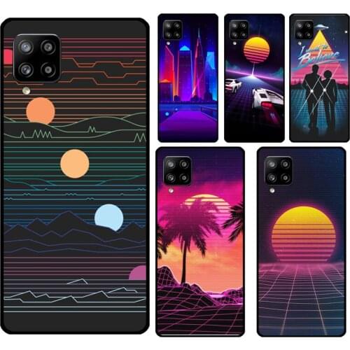 Synthwave 80s Retro Neon Case For Samsung A51 A71 A31 A11 A21S A20e A12 A32 A42 A52 A72 A02S A10 A30S A40 A50 A70
