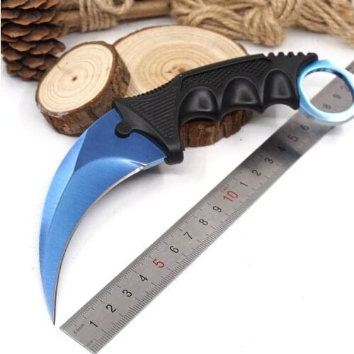 Cs go Karambit Knife Tactical Fixed Blade Hunting Knife Counter Strike Survival Claw Knives Camping EDC Multi Tools