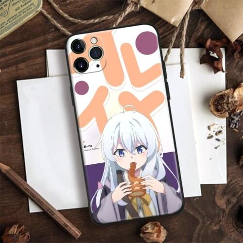 Elaina Majo no Tabitabi Anime Soft Silicone Glass Phone Case Cover Shell For iPhone SE 6 6s 7 8 Plus X XR XS 11 12 Mini Pro Max