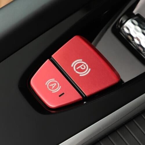 Electronic Handbrake Buttons Sequins Decoration Cover Trim Car Styling For Volvo XC60 S60 XC90 S90 V90 XC40 Aluminum Alloy